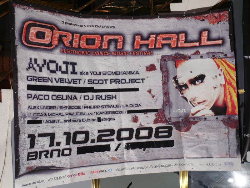 ORION HALL - Pátek 17. 10. 2008